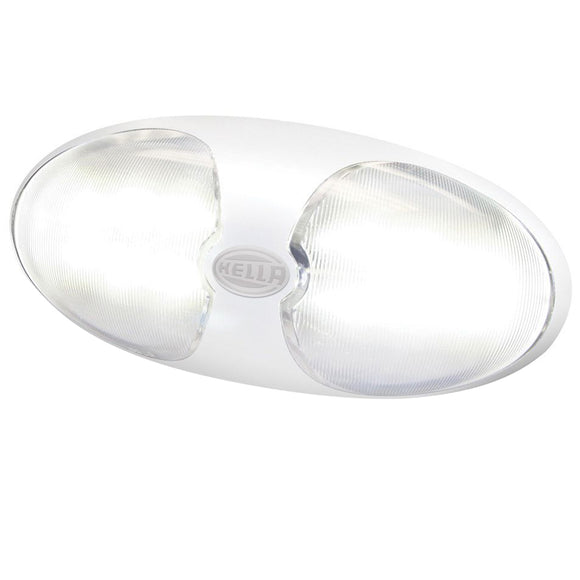 Hella Marine DuraLED 12 Interior-Exterior Lamp - White LED - White Housing [959700101] - Hella Marine