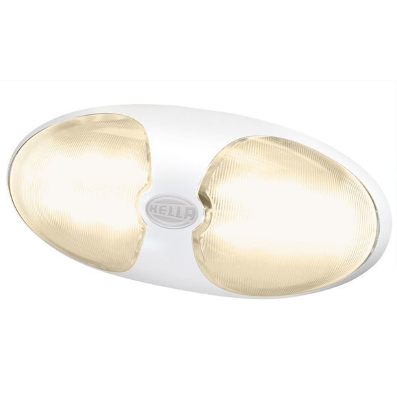 Hella Marine DuraLED 12 Interior-Exterior Lamp - Warm White LED - White Housing [959700701] - Hella Marine