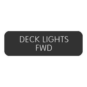 Blue SeaLarge Format Label - "Deck Lights FWD" [8063-0126]