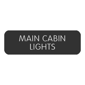 Blue SeaLarge Format Label - "Main Cabin Lights" [8063-0313]