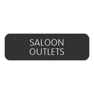 Blue Sea Large Format Label - "Saloon Outlets" [8063-0368]