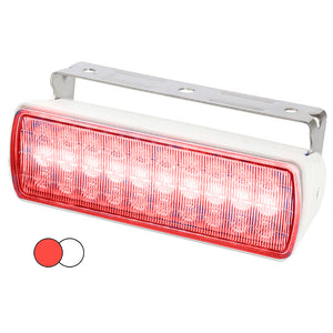 Hella Marine Sea Hawk XL Dual Color LED Floodlights - Red-White LED - White Housing [980950051] - Hella Marine