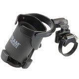 RAM Mount Level Cup XL Low Profile Mount w-Large Strap Clamp Base [RAP-B-417-200-1-231Z-2NUBU] - RAM Mounting Systems