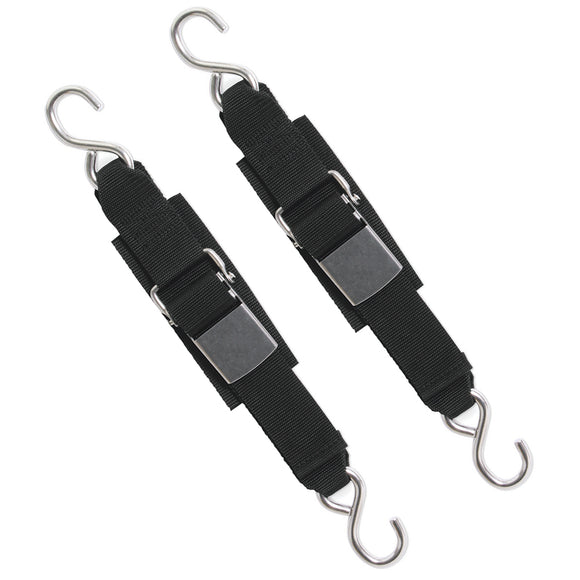 BoatBuckle Stainless Steel Kwik-Lok Transom Tie-Downs [F12066] - BoatBuckle