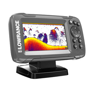 Lowrance HOOK2-4x 4" GPS Bullet Fishfinder w-Track Plotter Transom Mount Bullet Skimmer Transducer [000-14014-001] - Lowrance