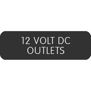 Blue Sea Large Format Label - "12V DC Outlets" [8063-0004]