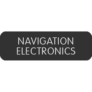 Blue Sea Large Format Label - "Navigation Electronics" [8063-0325]