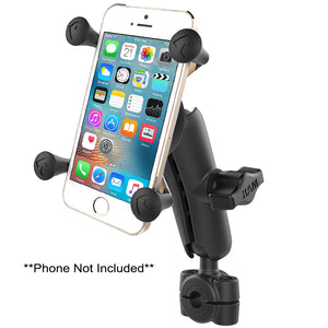 RAM Mount RAM Torque 3-8" - 5-8" Diameter Mini Rail Base with 1" Ball, Medium Arm and X-Grip for Phones [RAM-B-408-37-62-UN7U] - RAM Mounting Systems