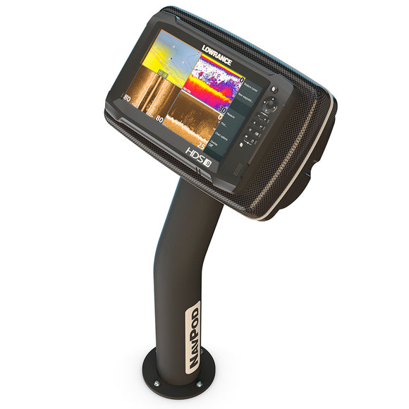 NavPod PedestalPod w/RAM Mount Pre-Cut f/Lowrance HDS-9 Gen2 Touch, HDS-9 Gen3  HDS-9 - Carbon Black [PED4600-08-C]