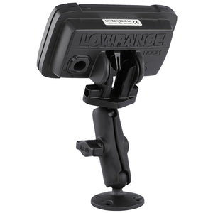 RAM Mount B Size 1" Composite Fishfinder Mount for the Lowrance Hook2 Series [RAP-B-101-LO12] - RAM Mounting Systems