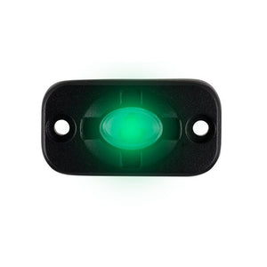 HEISE Auxiliary Accent Lighting Pod - 1.5" x 3" - Black-Green [HE-TL1G] - HEISE LED Lighting Systems