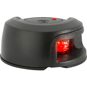 Attwood LightArmor Deck Mount Navigation Light - Black Composite - Port (red) - 2NM [NV2012PBR-7] - Attwood Marine