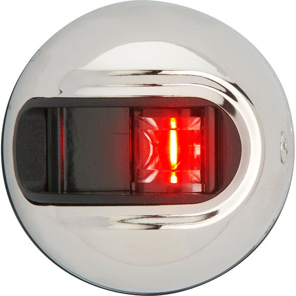 Attwood LightArmor Vertical Surface Mount Navigation Light - Port (red) - Stainless Steel - 2NM [NV3012SSR-7] - Attwood Marine