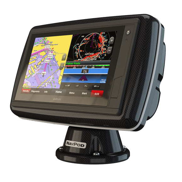 NavPod PowerPod Pre-Cut f/Garmin GPSMAP 942xs, 942, 922xs  922 - Carbon Black [PP4500-08-C]