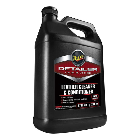 Meguiars Detailer Leather Cleaner  Conditioner - 1-Gallon [D18001] - Meguiar's