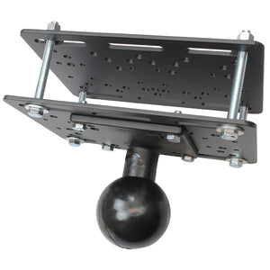 RAM Mount Forklift Overhead Guard Plate w-E Size 3.38" Ball [RAM-335-E-246] - RAM Mounting Systems