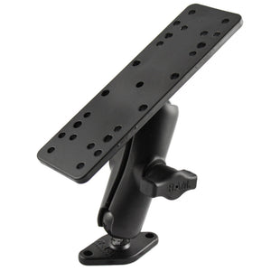 RAM Mount 1" Ball Mount w-6.25" X 2" Rectangle Base  Diamond Base [RAM-B-111-238U] - RAM Mounting Systems