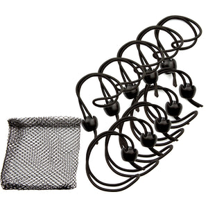 Whitecap Jaw Bungee - 12" Elastic Cord w/1" Jaw Ball - 10-Pack [JB-100716B]