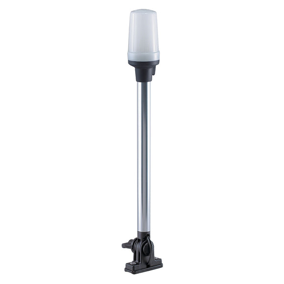 Perko Fold Down All-Round Pole Light - Vertical Mount - White [1137DP0CHR] - Perko