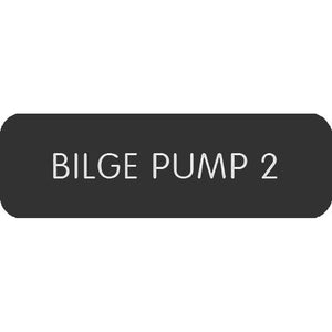 Blue Sea Large Format Label - "Bilge Pump 2" [8063-0062]