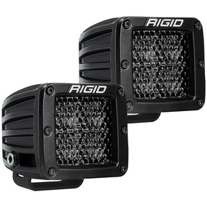 RIGID Industries D-Series Pro Spot Diffused Midnight Surface Mount - Pair [202513BLK] - RIGID Industries