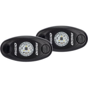 RIGID Industries A-Series Low Power Black Housing-White Light - Pair [482033] - RIGID Industries