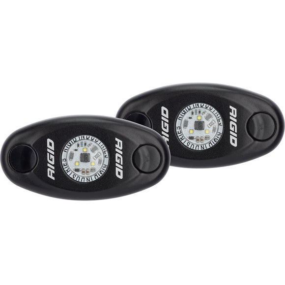 RIGID Industries A-Series Low Power Black Housing-White Light - Pair [482033] - RIGID Industries