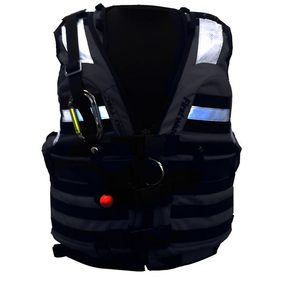 First Watch HBV-100 High Buoyancy Tactical Vest - Black - XL to 3XL [HBV-100-BK-XL-3XL]