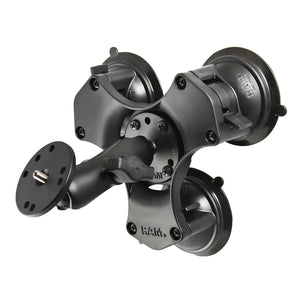 RAM Mount Twist-Lock Triple Suction Mount w-1-4"-20 Stud [RAP-B-365-224-202AU] - RAM Mounting Systems