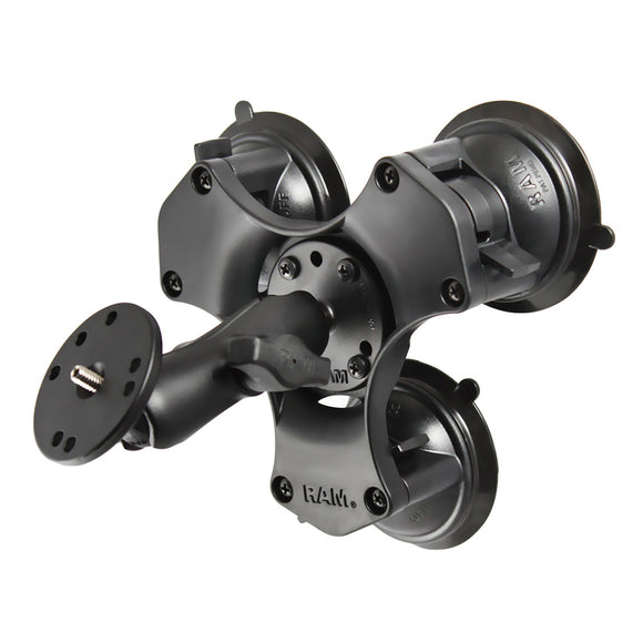 RAM Mount Twist-Lock Triple Suction Mount w-1-4