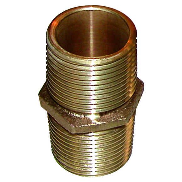 GROCO Bronze Pipe Nipple - 1-1/4