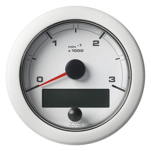 VDO 3-3-8" (85mm) OceanLink NMEA 2000 Tach - 3000 RPM - White Dial  Bezel [A2C1065670001] - VDO