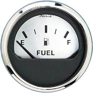 Faria 2" Fuel Level Gauge (E-1-2-F) - Spun Silver [16001] - Faria Beede Instruments