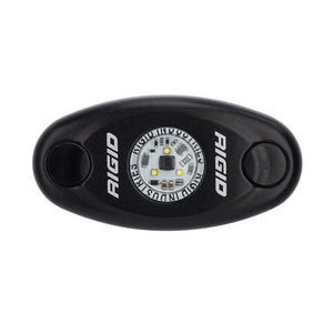 RIGID Industries A-Series Black High Power LED Light Single - Natural White [480083] - RIGID Industries