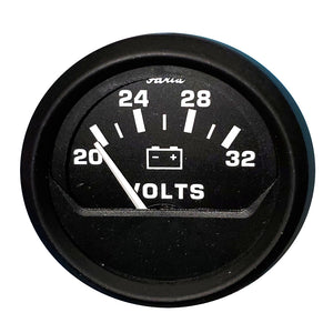 Faria 2" Voltmeter (20-30V) - Euro Black [12860] - Faria Beede Instruments