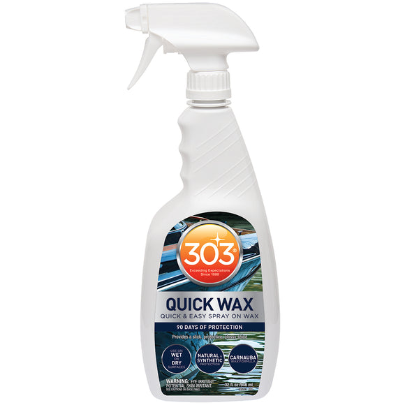 303 Marine Quick Wax w-Trigger Sprayer - 32oz [30213] - 303