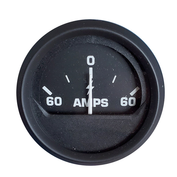 Faria Ammeter Gauge (60-0-60 Amps) - Black [12822] - Faria Beede Instruments