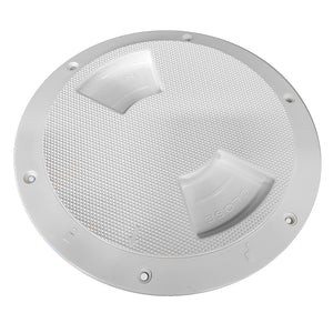 Sea-Dog Textured Quarter Turn Deck Plate - White - 8" [336182-1]