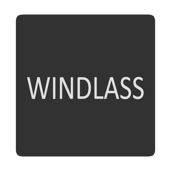 Blue Sea 6520-0448 Square Format Windlass Label [6520-0448]