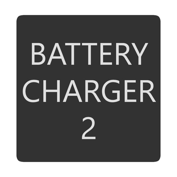 Blue Sea 6520-0051 Square Format Battery Charger 2 Label [6520-0051]