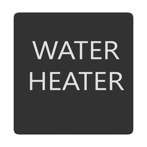 Blue Sea 6520-0438 Square Format Water Heater Label [6520-0438]