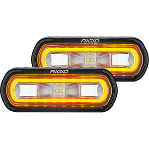 RIGID Industries SR-L Series Surface Mount Spreader Light - Black Housing - Amber Halo [53123] - RIGID Industries