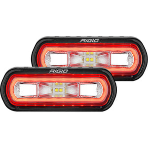 RIGID Industries SR-L Series Surface Mount Spreader Light - Black Housing - Red Halo [53122] - RIGID Industries