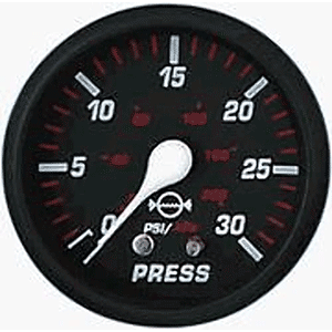 Faria Professional Red 2" Water Pressure Gauge [14612]