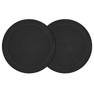 Fusion FM-F77RB FM Series 7.7" Flush Mount Round Marine Speakers - Black Grill - 200W [010-02300-01]