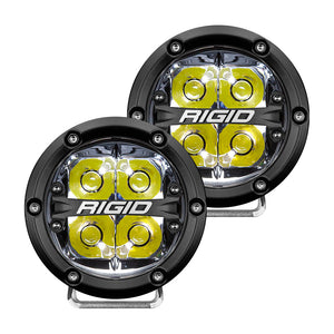 RIGID Industries 360-Series 4" LED Off-Road Spot Beam w-White Backlight - Black Housing [36113] - RIGID Industries