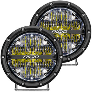 RIGID Industries 360-Series 6" LED Off-Road Fog Light Drive Beam w-White Backlight - Black Housing [36204] - RIGID Industries