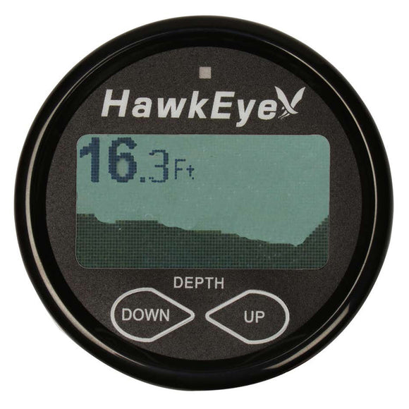 Hawkeye DepthTrax In-Dash Digital Depth  Temp Gauge - Transom Mount [DT2BX-TM]