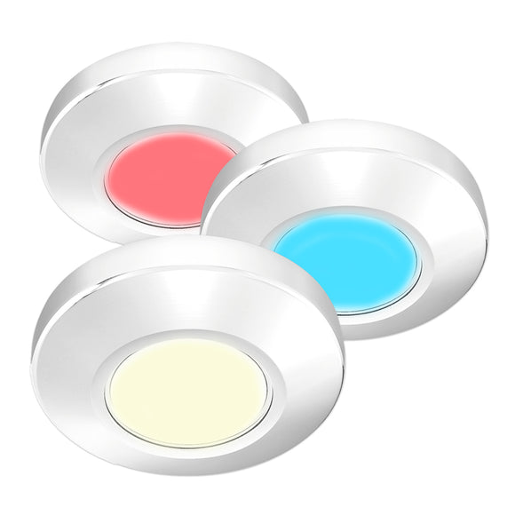 i2Systems Profile P1120 Tri-Light Surface Light - Red, Warm White  Blue - White Finish [P1120Z-31HCE]