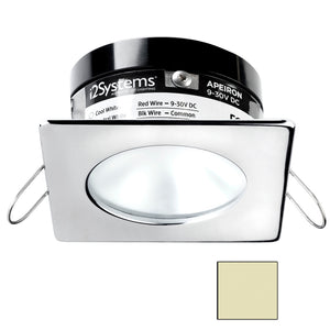 i2Systems Apeiron A503 3W Spring Mount Light - Square/Round - Warm White - Polished Chrome Finish [A503-12CBBR]